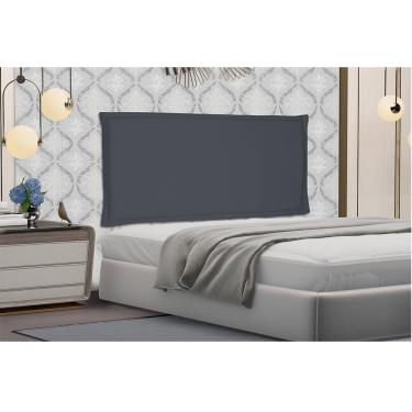 Imagem de Cabeceira Painel Garden Para Cama Box King 195 cm Suede Cinza - D'Rossi