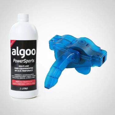 Imagem de Kit Limpeza Bike Desengraxante Algoo 1L + Limpador Corrente
