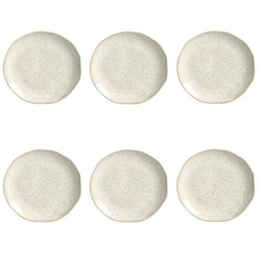 Imagem de Conjunto De Pratos De Sobremesa 06 Peças Orgânico Vanilla Porto Brasil