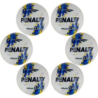 Imagem de Kit 06 Bola De Vôlei Penalty Soft X Costurada XXIII