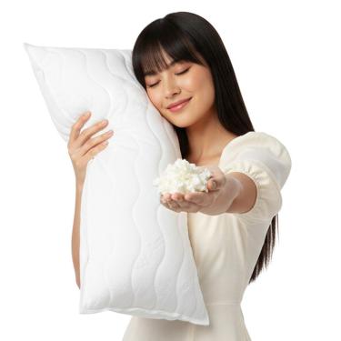 Imagem de Travesseiro Basic Flocos - Latex Em Flocos Perfil Extra 45x85x18cm