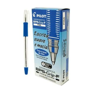 Imagem de Caneta pilot bps grip 0,7 azul c/ 12