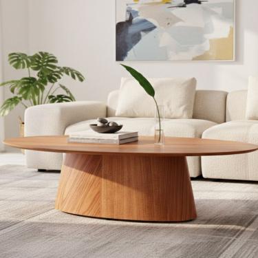 Imagem de Mesa Design Laminado com Estrutura em Madeira Maciça Anne Mel