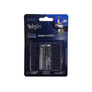 Imagem de Pilha Ultra Alcalina Elgin Palito Aaa Com 2 Unidades 1,5V