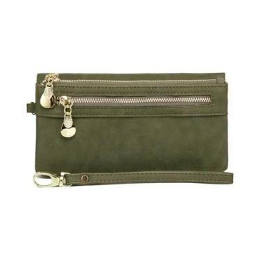 Imagem de Carteira Longa Retro Feminina De Grande Capacidade Com Múltiplos Slots