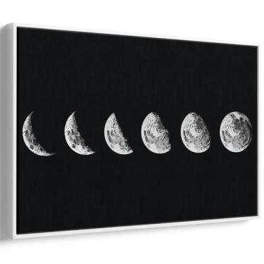 Imagem de Quadro Fases da Lua Ascendente Pintura - Mioquadros, 180x120 cm, Branc