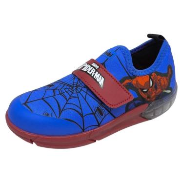 Imagem de Tênis Infantil Menino Led Spider Man Confortavel Bibi Space