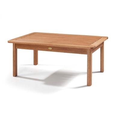 Imagem de Mesa de Centro Recanto Retangular Tampo em Eucalipto Estrutura em Madeira para Área Externa Jatobá