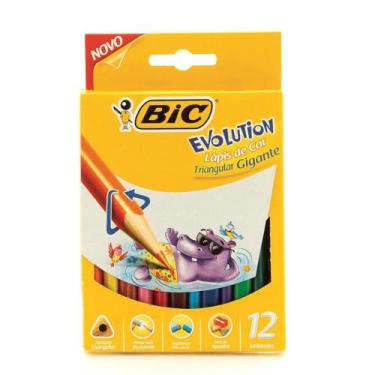Imagem de Lápis de cor Evolution Triangular Bic 12 Cores
