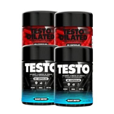 Imagem de Kit 4 Vitaminas Minerais 60 Caps Arginina Zinco Magnesio B6 Uso Diario Body Nutry-Unissex