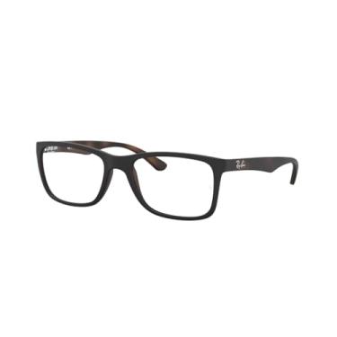 Imagem de Armação para Óculos Ray-Ban 0RX7027L 5924 Tam 56 / Preto/Marrom Havana