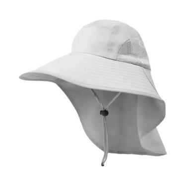 Imagem de Chapéu de Sol Unissex com Aba Larga e Proteção UV 50+ - Ajustável com 