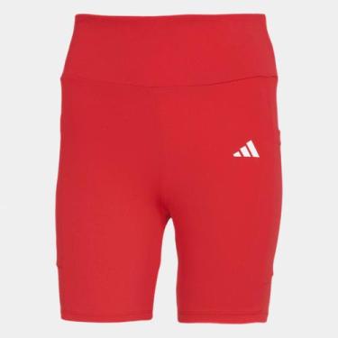 Imagem de Short Adidas 3 Listras C/ Bolso Feminino, Vinho, G