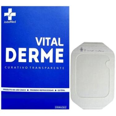 Imagem de Curativo filme transparente 10cm x 12cm vital derme - caixa com 50 uni