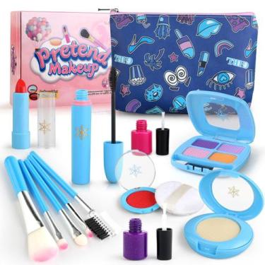 Imagem de Conjunto de maquiagem Woumserta Pretend Kit para meninas de 3 a 6 anos