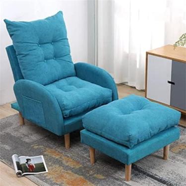 Imagem de Poltrona reclinável de sofá ajustável com apoio para os pés, cadeira de sofá de 3 posições, cadeiras reclináveis, poltrona reclinável para sala de estar, quarto, carga de 150 kg, F