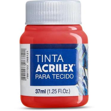 Imagem de Tinta para Tecido Fosca 37ML Vermelho Fogo - Acrilex