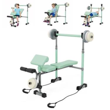 Imagem de Banco de Exercícios Infantil Heypappy Ajustável com Anilhas
