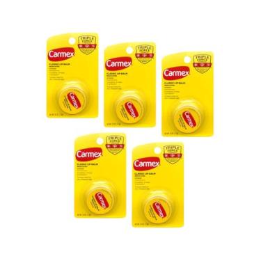 Imagem de Bálsamo Labial Medicado Carmex Classic 7 g - Pacote com 5