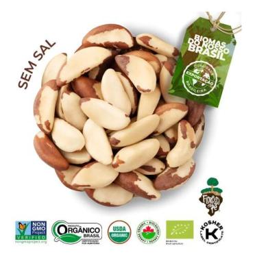 Imagem de Castanha Do Pará 500g Orgânica Premium Inteira Sem Sal - Floresta Em P