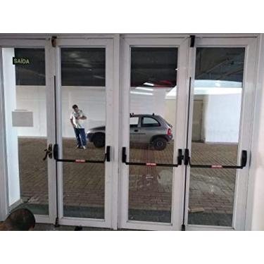 Imagem de Barra anti-panico dupla com Fechadura - push CERTIFICADA