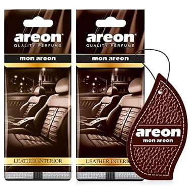 Imagem de 2 Perfumes Pra Carro Cheirinho Aromatizador Areon Leather