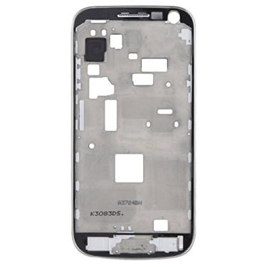 Imagem de Peças de reposição de reparo LCD placa média com cabo de botão, para Galaxy S4 Mini/i9195 (branco) Peças (Cor: Branco)