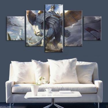 Imagem de Quadro Decorativos League of Legends com 5 peças 130x65 13