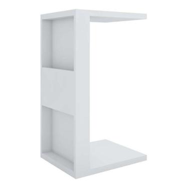 Imagem de Mesa De Apoio Para Notebook e Sofá Branco Book Líder Design