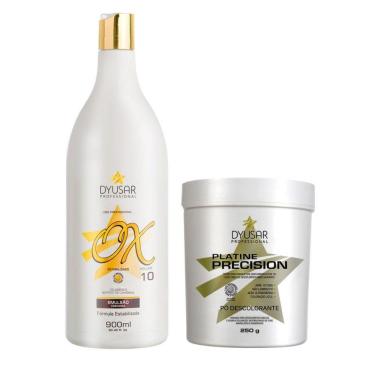 Imagem de Kit Pó Descolorante Platine Precision Blue 250G E Ox 10 Vol.
