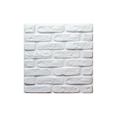 Imagem de Kit 16 Placas Decorativas 3D Revestimentos 0,5Mm Tijolinho