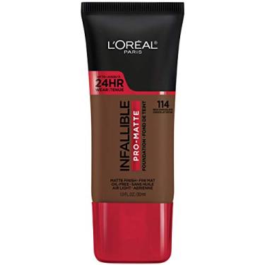 Imagem de L'Oréal Paris Pro - Base fosca|Sem óleo, leve, maquiagem facial longa até 24 horas | Chocolate rico