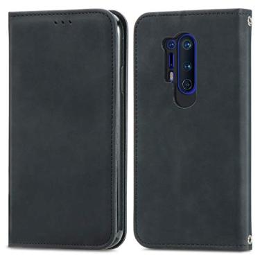 Imagem de YUNCHAO Caixa de telefone Caixa de couro horizontal magnético da sensação da pele do negócio com suporte & carteira & quadro da foto do suporte & da foto para o OnePlus 8 capa para celular