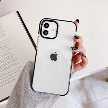 Imagem de Capa de telefone de graffiti de arte fashion para iphone 13 12 11 pro max x xs xr max 7 8 plus se capa traseira de tpu transparente macio para iphone13 coque, tpu preto transparente, para iphone 8 pl