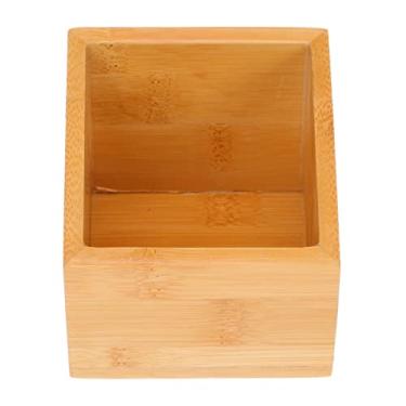 Imagem de Cabilock 1 caixa pequena de exibição de madeira doméstica grade de café açúcar bancadas abertas sacos acessórios hotel boca decorativa casa e para adoçantes design de lanches organizador de bebidas chá armazenamento