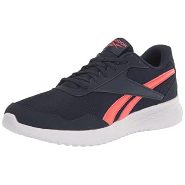Imagem de Reebok Tênis de corrida masculino Energen Lite, Vector azul marinho/semi laranja flare/branco, 39