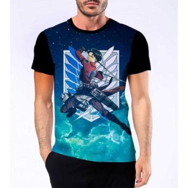 Imagem de Camisa Camiseta Levi Ackerman Capitão Attack On Titan Hd 6 - Dias No E