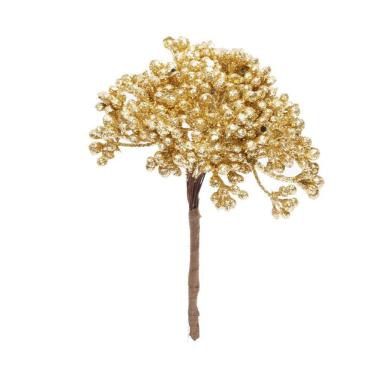 Imagem de Pick Natalino C/frutas Ouro/glitter 1un 12x8x6cm 1200133