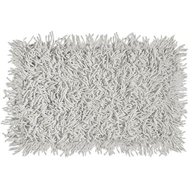 Imagem de Tapete De Quarto Algodão Retangular Vizapi Thane 100X150Cm Cinza Off White