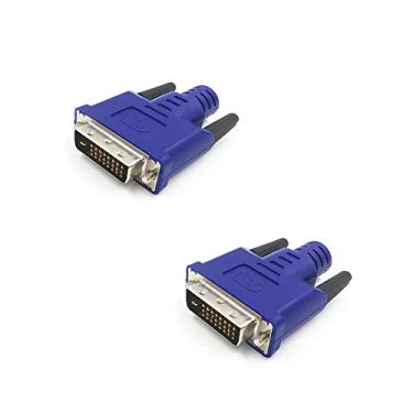 Imagem de FUERAN Monitor de placa gráfica DVI Monitor de detecção de GPU DVI adaptador de plugue fictício compatível com Headless 2560x1600@60Hz, pacote com 2