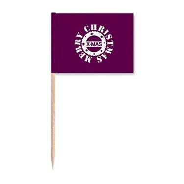 Imagem de Marcador de palito de dente Happy Christmas Celebration Decoração de festa