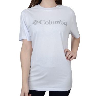 Imagem de Camiseta Feminina Columbia Branded Foil Branco - 321006