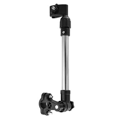 Imagem de suporte de montagem de bicicleta de aço inoxidável,Suporte de guarda-chuva de bicicleta, suporte de guarda-chuva retrátil para carrinho de bebê, suporte de guarda-chuva de carrinho de bebê para cadei