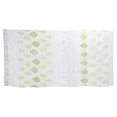 Imagem de OKJHFD Gaze Cortina Folha Árvore Padrão Transparente Respirável Verde Janela Cortina para Varanda Quarto Sala de Estar (200x100cm/78.8x39.4in)