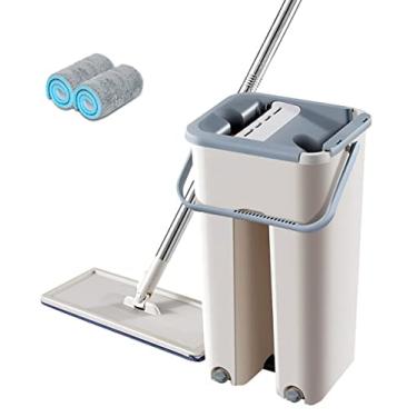 Imagem de Doaf Esfregão Flat Mop Com Balde Magico e 2 Refíl(FF2414)