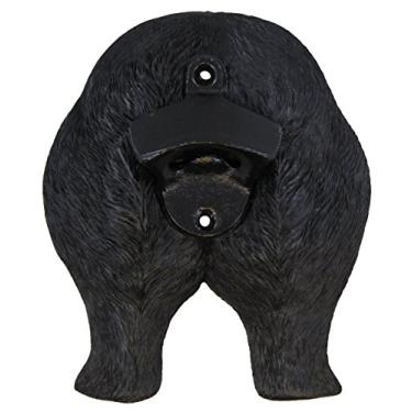 Imagem de Abridor de garrafas Old River Outdoors divertido para montagem na parede com urso