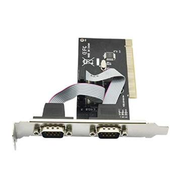 Imagem de Jeirdus PCIe Cartão Combo Serial Paralela, RS-232 Porta serial COM e DB25 Porta paralela LPT para conversor adaptador de cartão PCI Express WCH382 Chip com suporte baixo, PCI to RS232