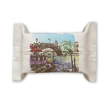 Imagem de Italy Venice Landmark Capa de papel para lenços faciais, bolsa de linho de algodão