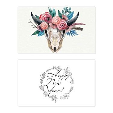 Imagem de Ovelha osso de ovelha, ilustração animal, ano novo, festival, cartão de felicitações, mensagem de abençoar presente