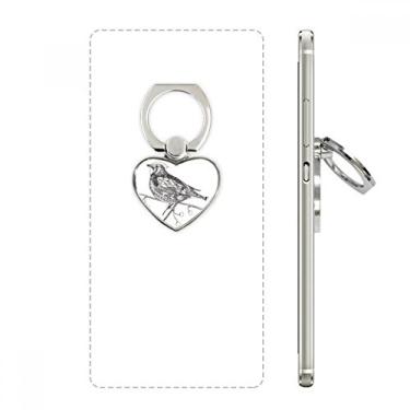 Imagem de Suporte de anel de telefone pequeno com pintura de pássaro, suporte universal